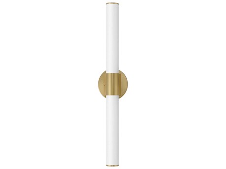 Maxim Lighting Tubo 1-Light Natural Aged Brass Gold Vanity Light
