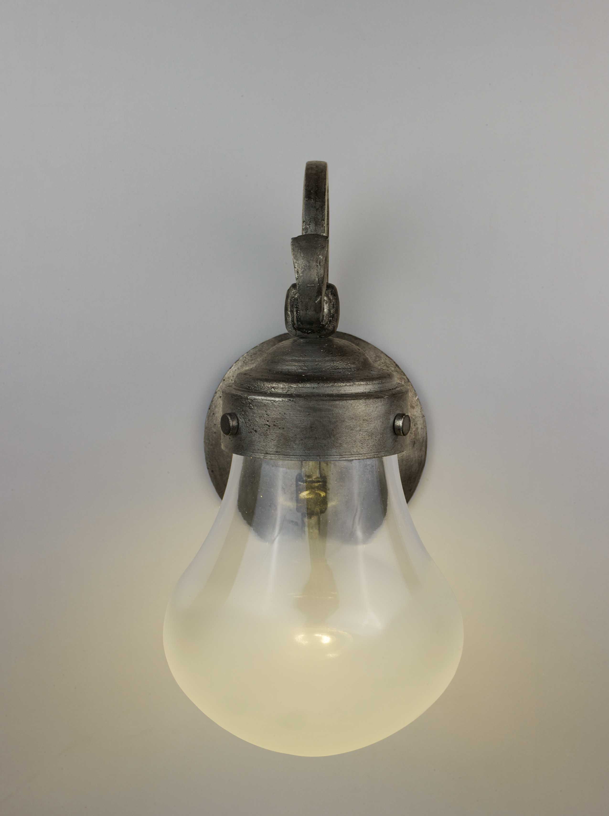 Maxim Lighting Rustica Blacksmith with Fog Glass LED Outdoor Wall Light MX54472FGBS