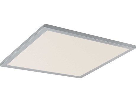 Maxim Lighting Sky 1-Light Brushed Aluminum White Flush Mount