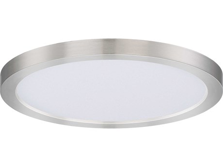 Maxim Lighting Chip 1-Light Satin Nickel Round Flush Mount