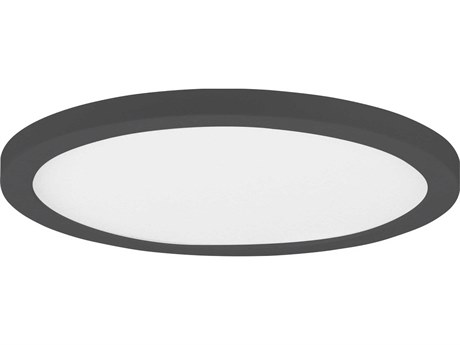 Maxim Lighting Chip 1-Light Black Round Flush Mount