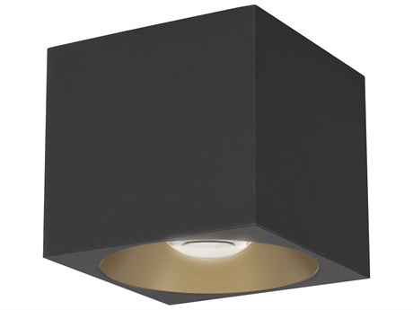 Maxim Lighting Stout 1-Light Black Flush Mount