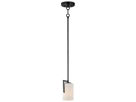 Maxim Lighting Dart 1-Light Black Cylinder Mini Pendant