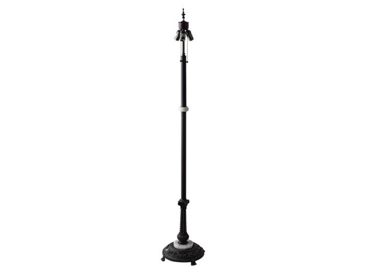 Meyda Pullchain Socket Frosted Onyx Floor Lamp Base