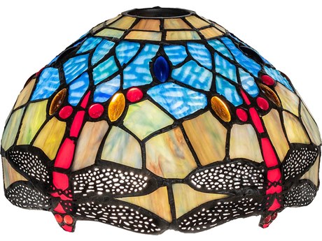 Meyda Blue 10" Hanginghead Dragonfly Shade