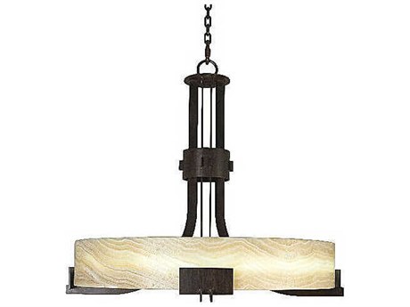 Meyda Black LED Round Pendant