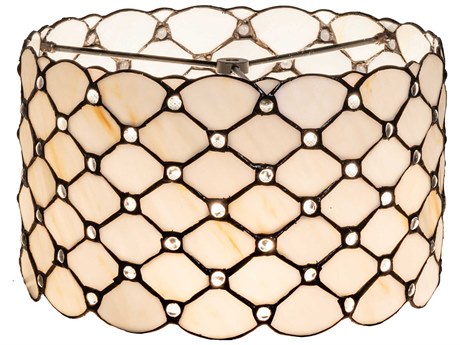 Meyda Beige / Clear 13" Giacomo Shade