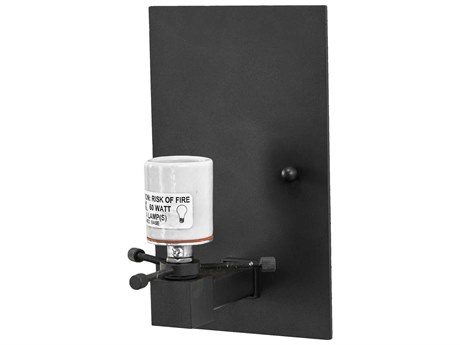 Meyda 1-Light Wrought Iron Black Wall Sconce
