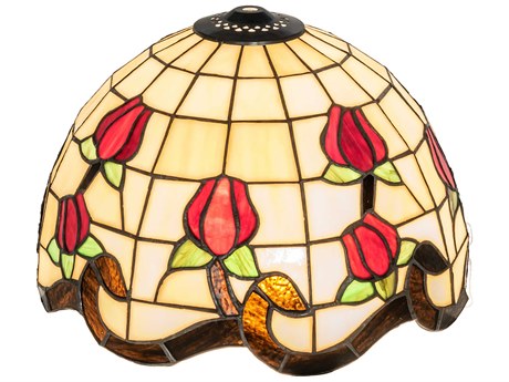 Meyda Ruby / Beige 12" Roseborder Shade