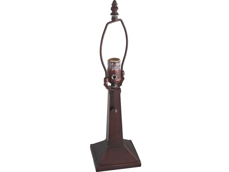 Meyda Mission Mahogany Bronze 1-Light Table Lamp