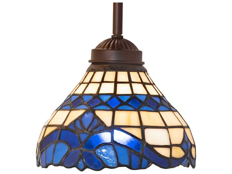 Meyda Baroque 1-Light Mahogany Bronze Bell Mini Pendant