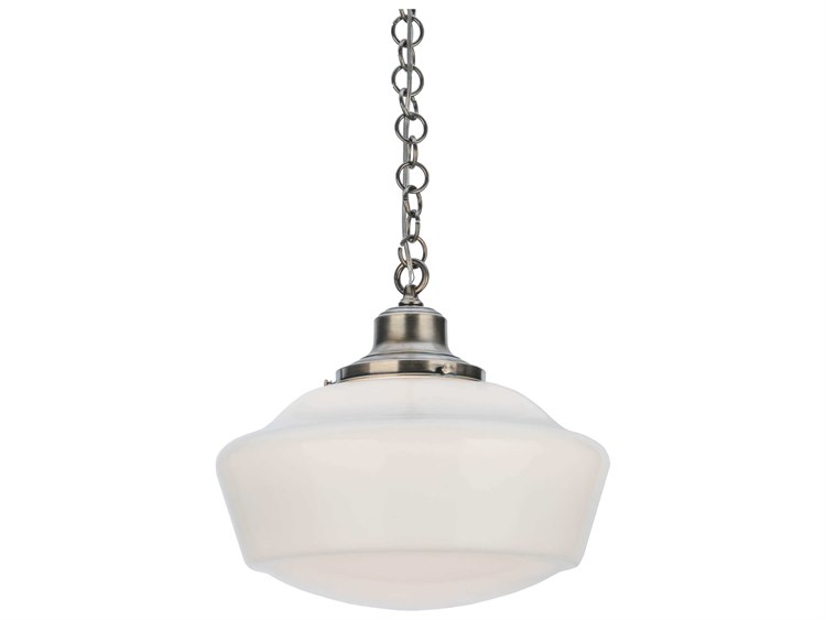 Meyda Revival 1-Light Nickel Traditional Pendant