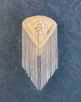 Meyda Fabric And Fringe & 1-Light Ivory ivory White Wall Sconce