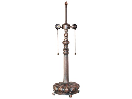 Meyda 2-Light Mahogany Bronze Table Base