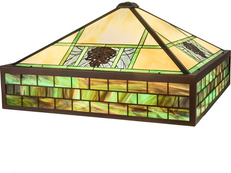 Meyda 27" Green Glass Shade