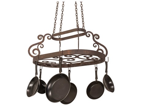 Meyda Neo Rust / Copper 38" Neo Pot Rack