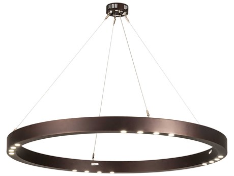 Meyda 16-Light6-Light Mahogany Bronze LED Round Pendant