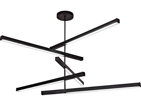 Meyda Black LED Linear Pendant
