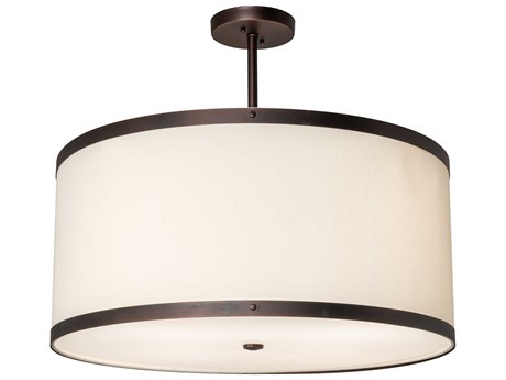 Meyda Cilindro 4-Light Steel Drum Pendant