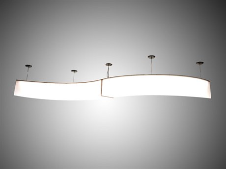 Meyda Steel LED Linear Island Pendant