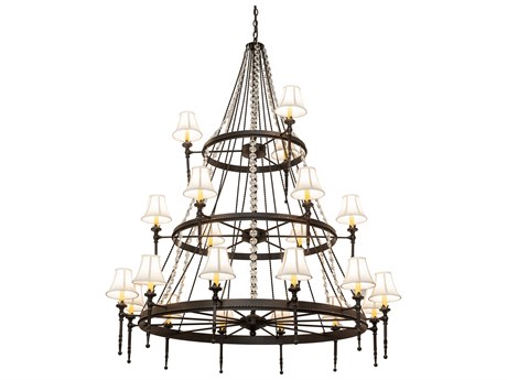 Meyda Amaury 21-Light Oil Rubbed Bronze Empire Tiered Chandelier