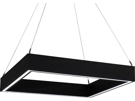 Meyda Anillo Black LED Geometric Pendant