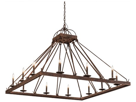 Meyda Retreat 12-Light Black Chandelier
