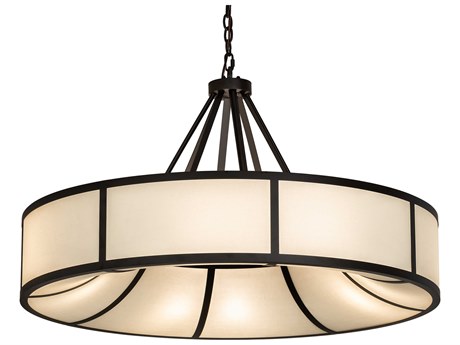 Meyda Cilindro 8-Light Oil Rubbed Bronze Round Pendant