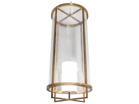 Meyda 8-Light Gold Glass LED Cylinder Pendant