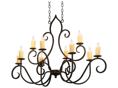 Meyda Clifton 10-Light Oil Rubbed Bronze Island Pendant