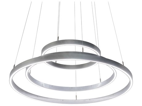 Meyda Anillo Nickel LED Round Tiered Pendant
