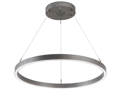 Meyda Anillo Nickel LED Round Pendant