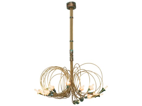 Meyda 24-Light Brass Chandelier