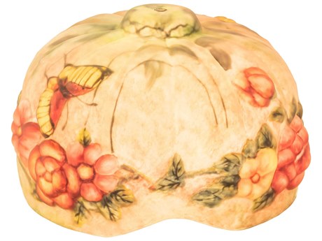 Meyda Ruby / Sunflower / Green / Beige 13" Puffy Butterfly & Flowers Shade