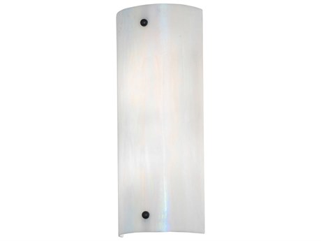 Meyda Metro Fusion 2-Light Black Glass Wall Sconce