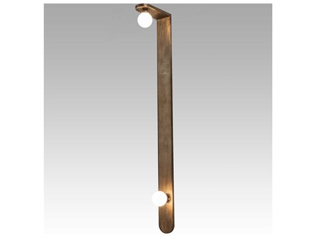 Meyda 2-Light Antique Copper Glass LED Wall Sconce