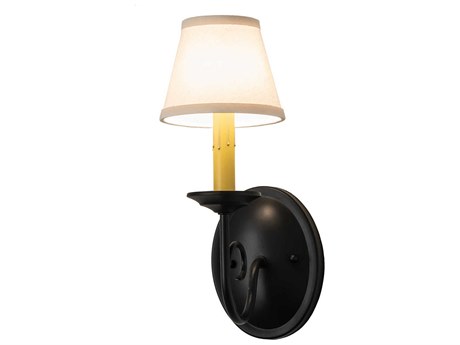 Meyda Jenna 1-Light Black Wall Sconce
