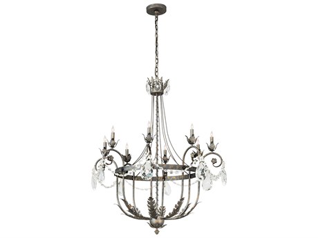 Meyda Antonia 8-Light Crystal Gold Chandelier