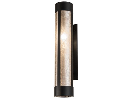 Meyda Cartier 1-Light Black Glass Wall Sconce