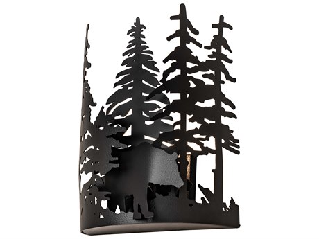 Meyda 1-Light Black Wall Sconce