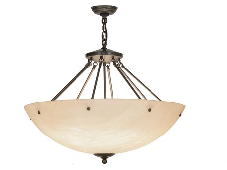 Meyda Madison 8-Light Timeless Bronze LED Bowl Pendant