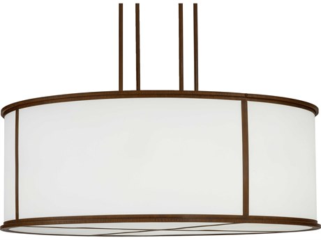 Meyda Arcas 10-Light Steel Glass Drum Pendant