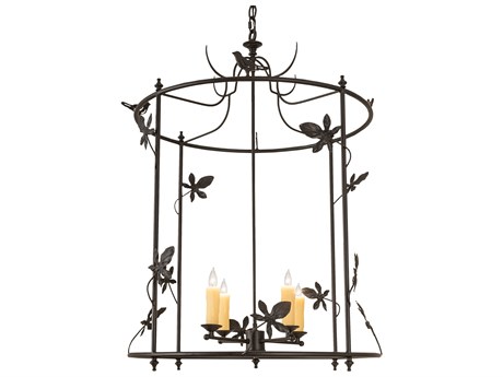 Meyda Jillian 4-Light Black Chandelier