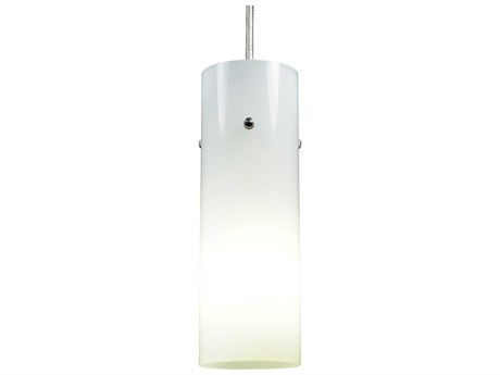 Meyda Cilindro 1-Light Silver Cylinder Mini Pendant