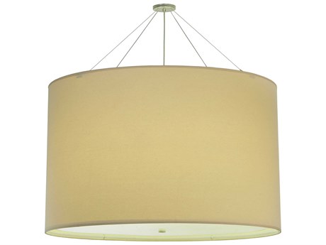 Meyda Cilindro 8-Light Nickel Drum Pendant