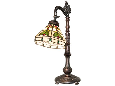 Meyda Middleton Mahogany Bronze Desk Lamp