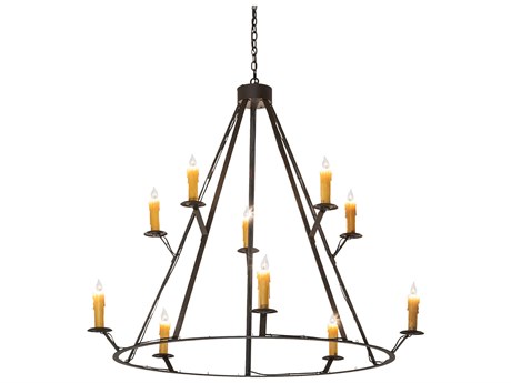 Meyda 10-Light Oil Rubbed Bronze Chandelier