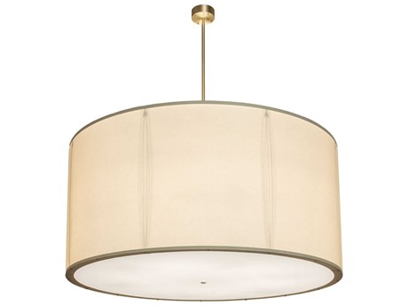 Meyda Cilindro 12-Light Gold Drum Pendant