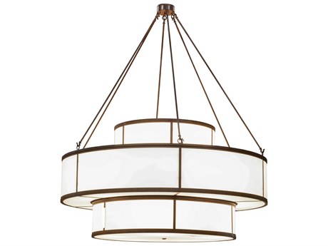 Meyda Jayne 20-Light Black Glass Tiered Pendant