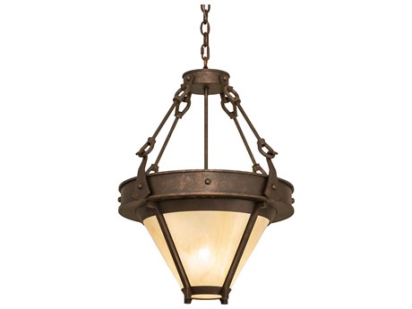Meyda Nehring 2-Light Black Glass Pendant